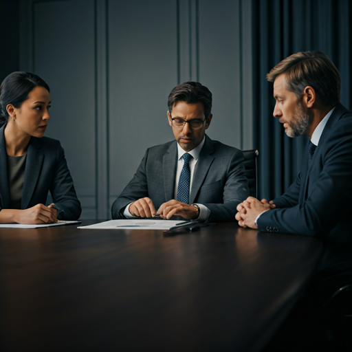 A leadership team working through a consequential decision under pressure
